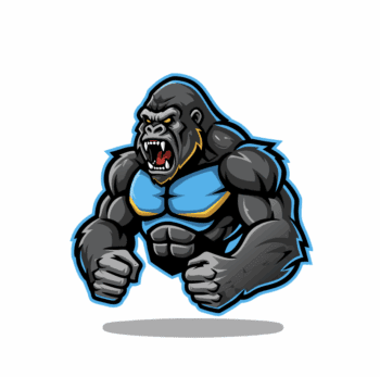 GORILLA FREE VECTOR MASCOT EVENT DESIGN