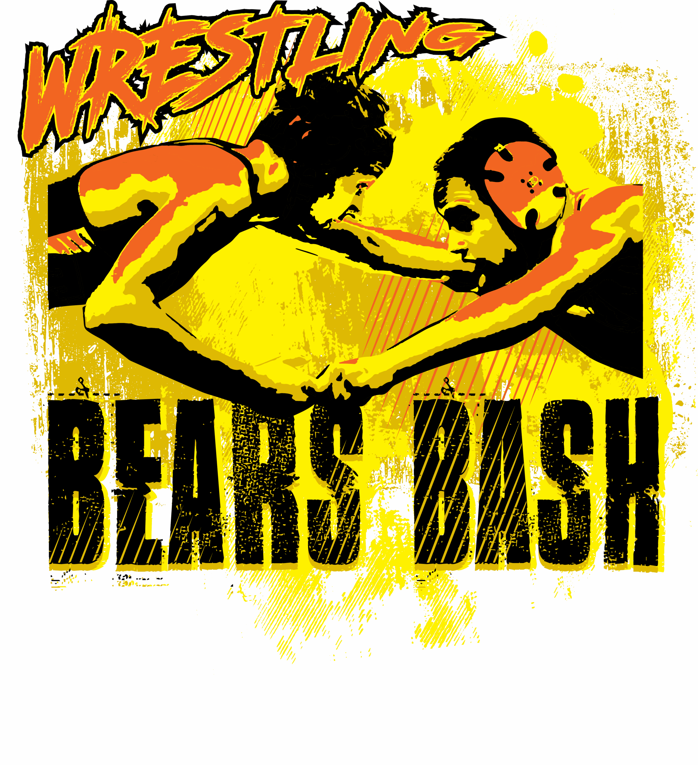 Unleashing Raw Power with the Bears Bash Wrestling Event Logo Design by MyEventArtist