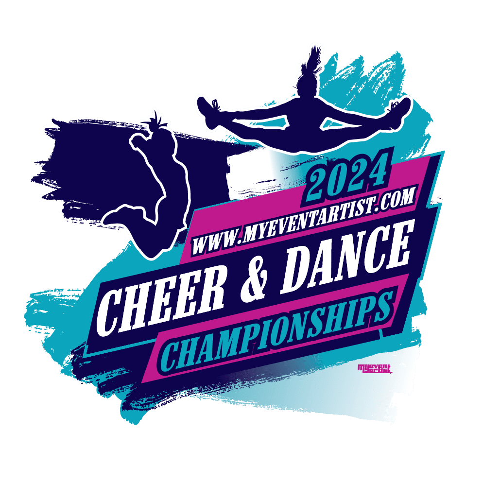 Bringing the Spotlight to Life: Cheer and Dance Event Championships Print Ready Vector Design by MyEventArtist