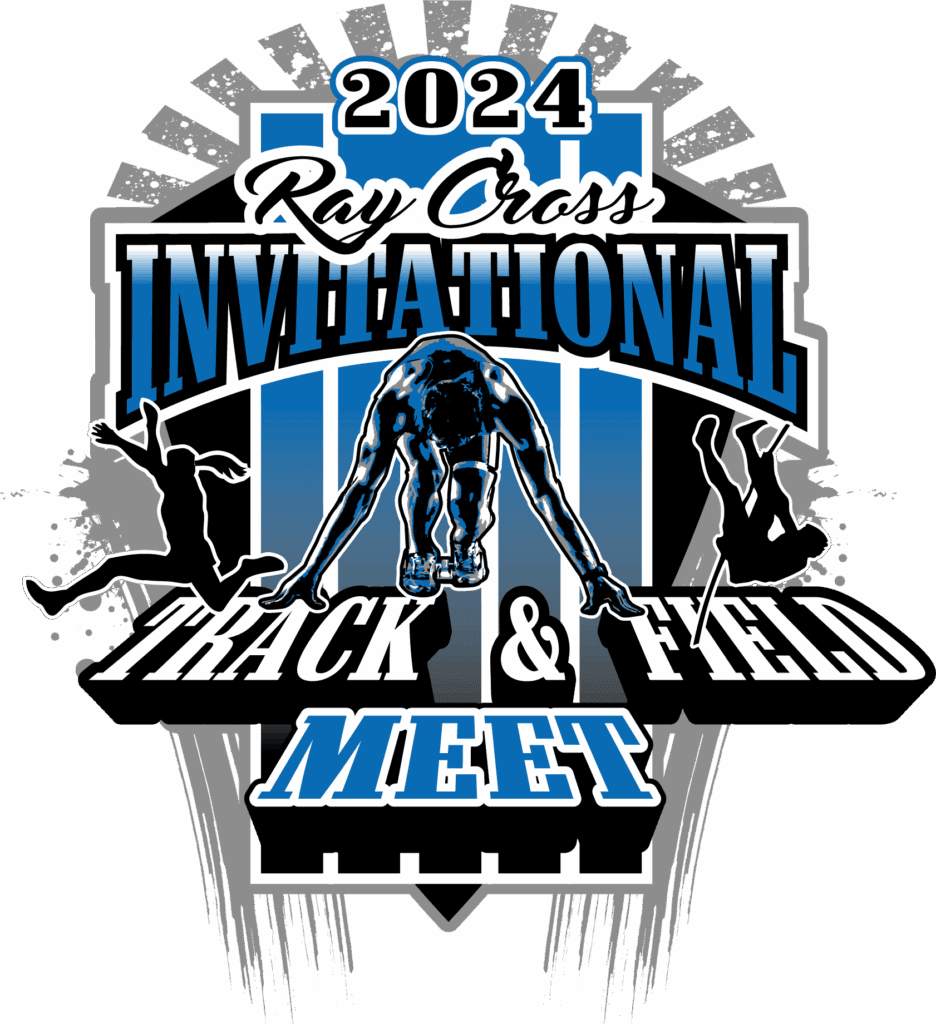 Racing Toward Excellence: 2024 RAY CROSS Track and Field Event Logo Design