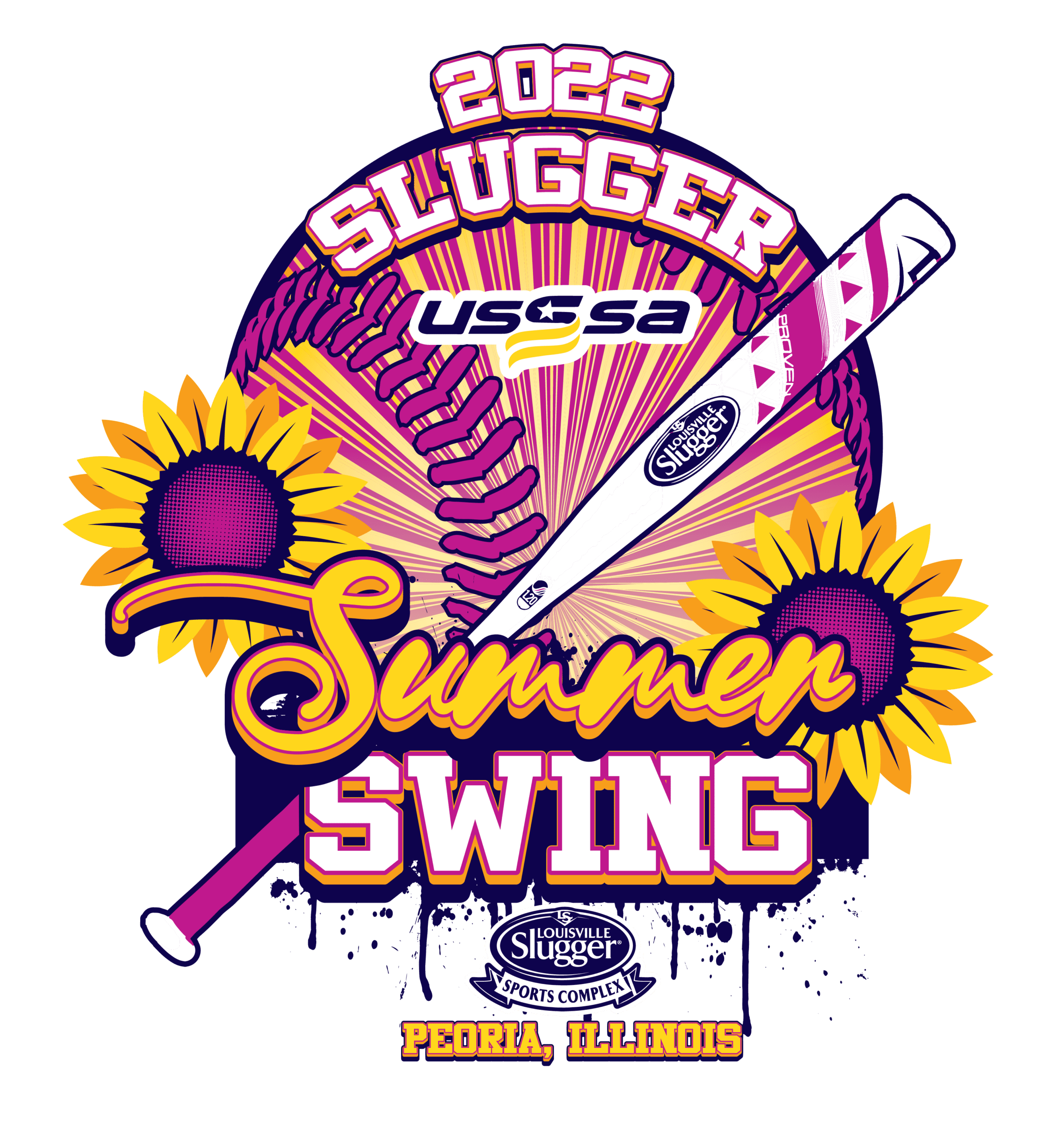 Slugger Summer Swing: A Sizzling Vector Logo Design That Defines the Season
