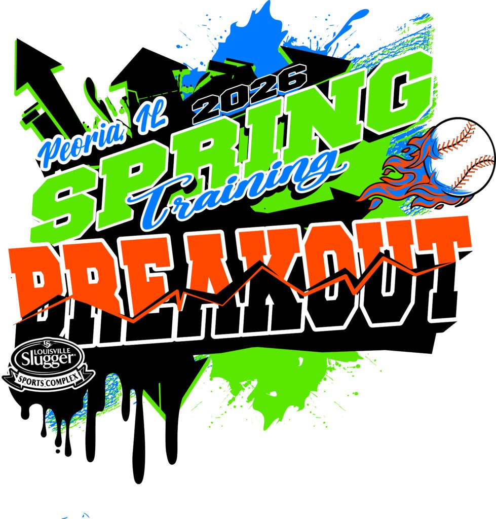 Breaking Into a New Season: Spring Training Breakout 2026 Fast Pitch Softball Logo Design for SLUGGER Organization