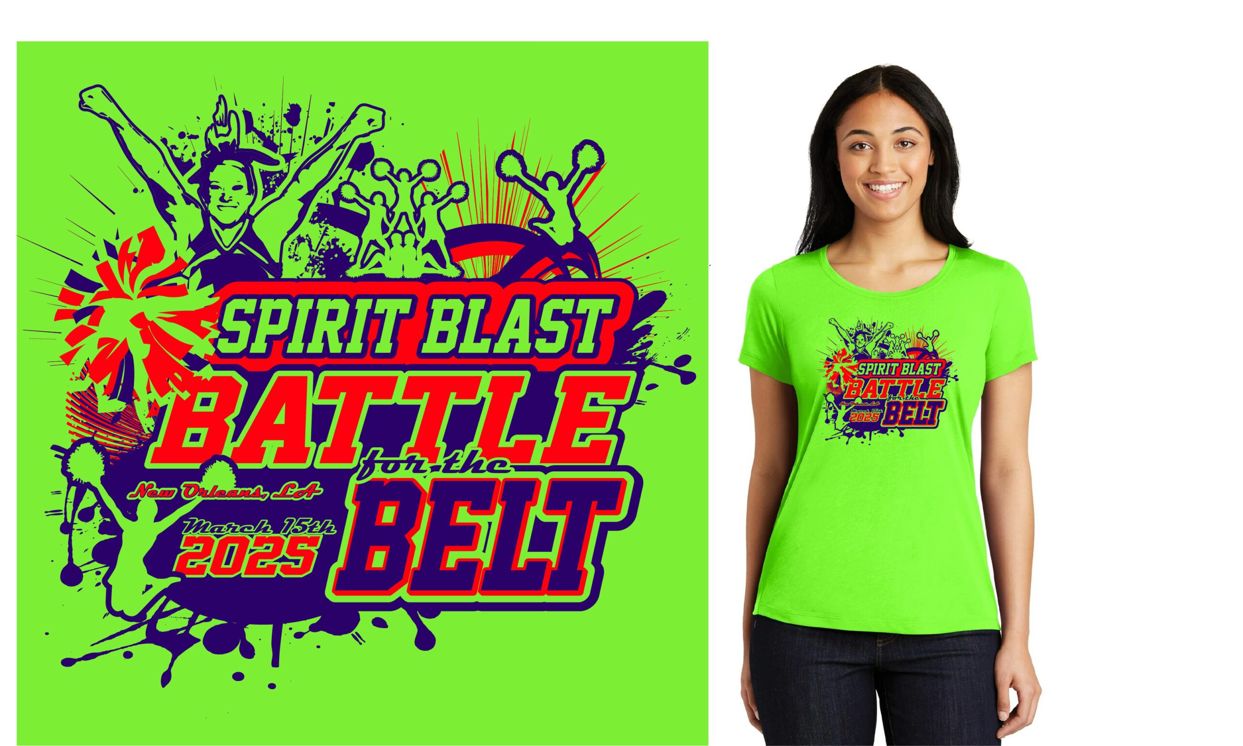 Professional Logo Spotlight: Vector Logo Design for the Blast Battle Championship Cheer Event