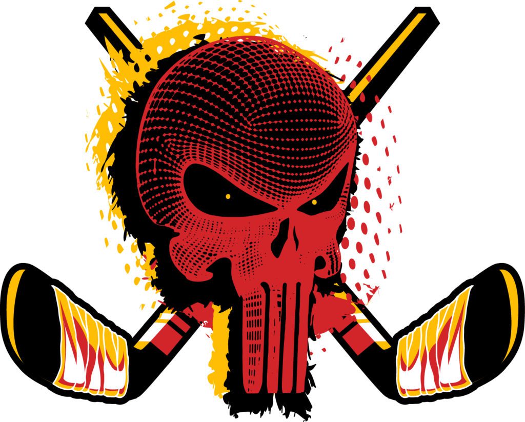 Fierce, Fearless & Ice‑Cold: Vector Logo Design for the HOCKEY SKULL T‑Shirt