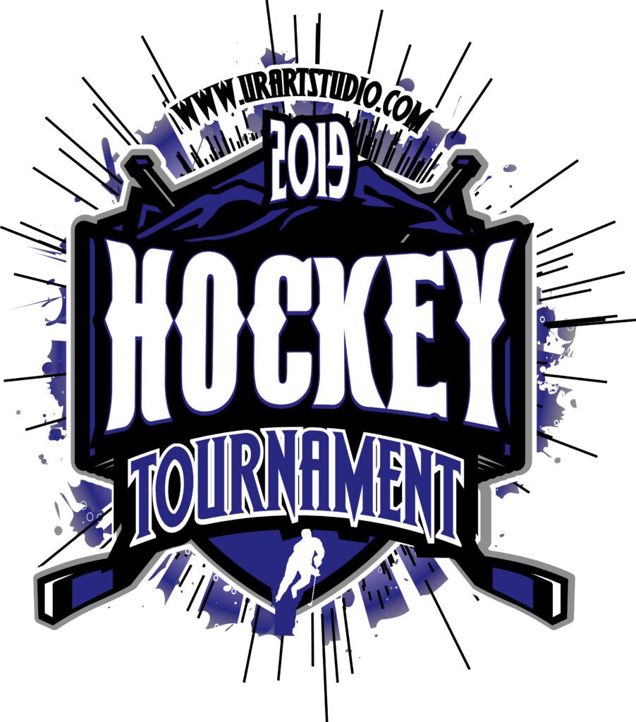 Power, Precision & Ice‑Charged Competition: Vector Logo Design for the HOCKEY TOURNAMENT T‑Shirt