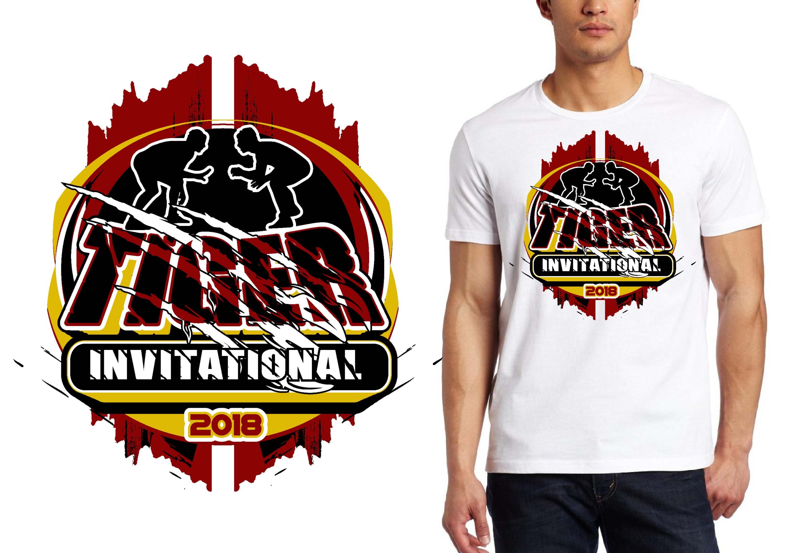 Tiger Invitational Wrestling Event: A Fierce and High‑Impact Vector Logo Design That Embodies Strength, Grit, and Competition