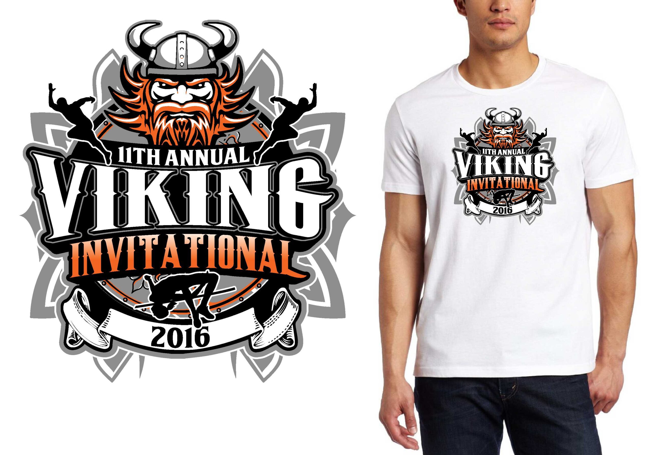 Elevated Branding for the Viking Invitational: Crafting a Dynamic Vector Logo for Track and Field Excellence