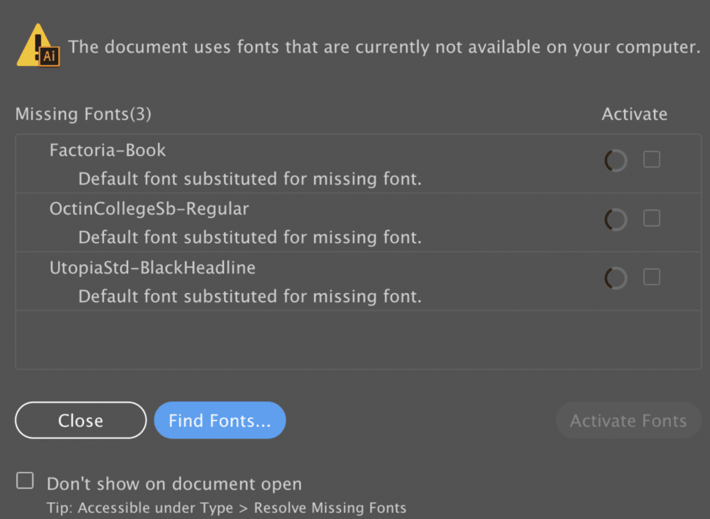 How to Install a Missing Font in Adobe Illustrator