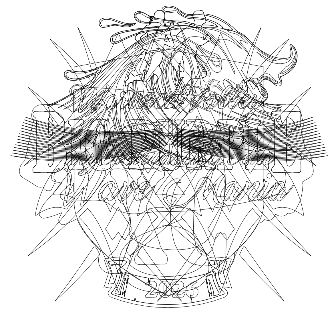 TRACK AND FIELD VECTOR LOGO DESIGN FOR Warwick Valley Big Purple X-C Wave Mania