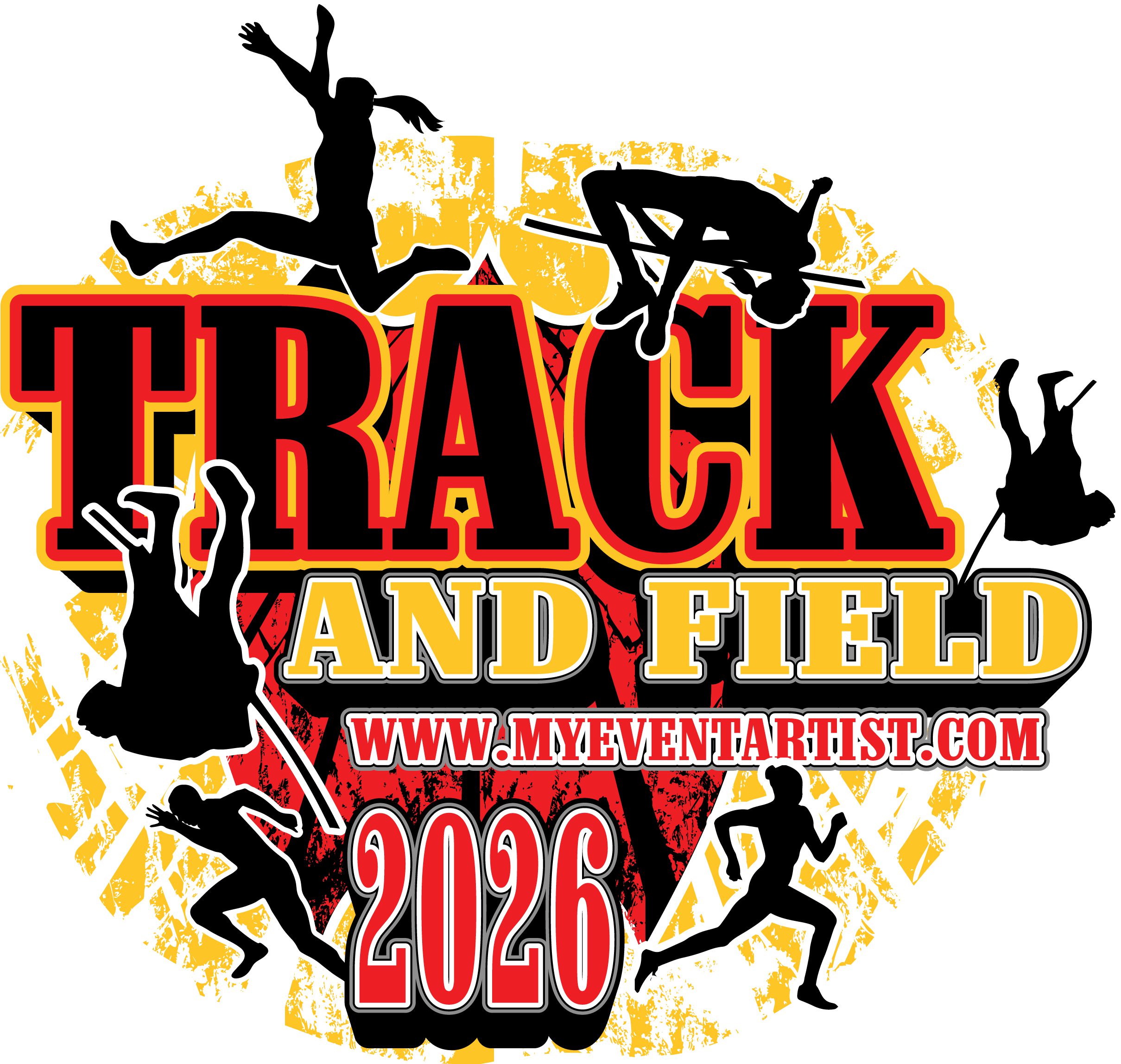 Track and Field Downloadable Vector Logo Design (EPS, SVG, AI, PDF)
