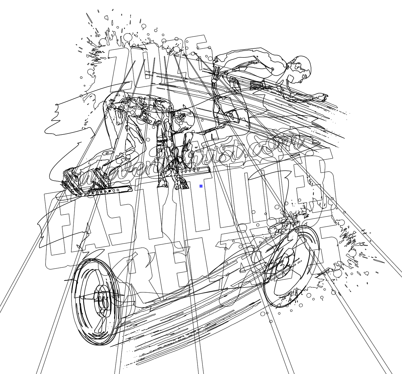 TRACK AND FIELD Fast Times Relays downloadable vector logo design for print - Image 3