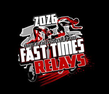 TRACK AND FIELD Fast Times Relays downloadable vector logo design for print