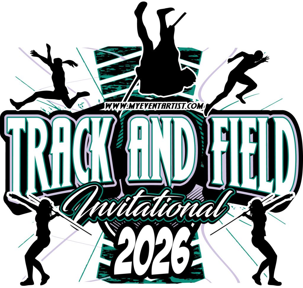 Track and Field Invitational Logo Design: A Bold, High-Energy Vector for Your Next Major Meet