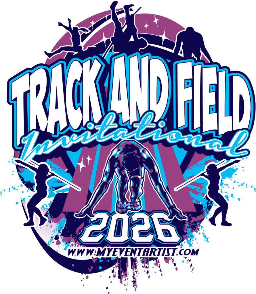 TRACK AND FIELD INVITATIONAL DOWNLOADABLE LOGO DESIGN EPS, AI, SVG, PDF 2026