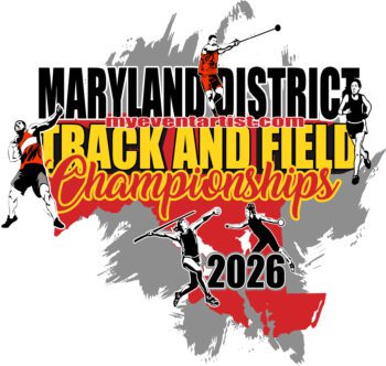 TRACK AND FIELD Maryland District Championships DOWNLOADABLE VECTOR DESIGN FOR PRINT .AI, .EPS, .SVG, .PDF