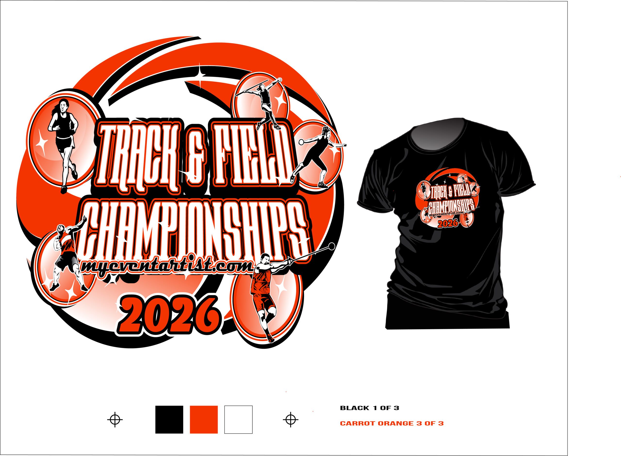 TRACK AND FIELD VECTOR LOGO DESIGN DOWNLOADABLE .AI , .EPS, .SVG, .PDF 2