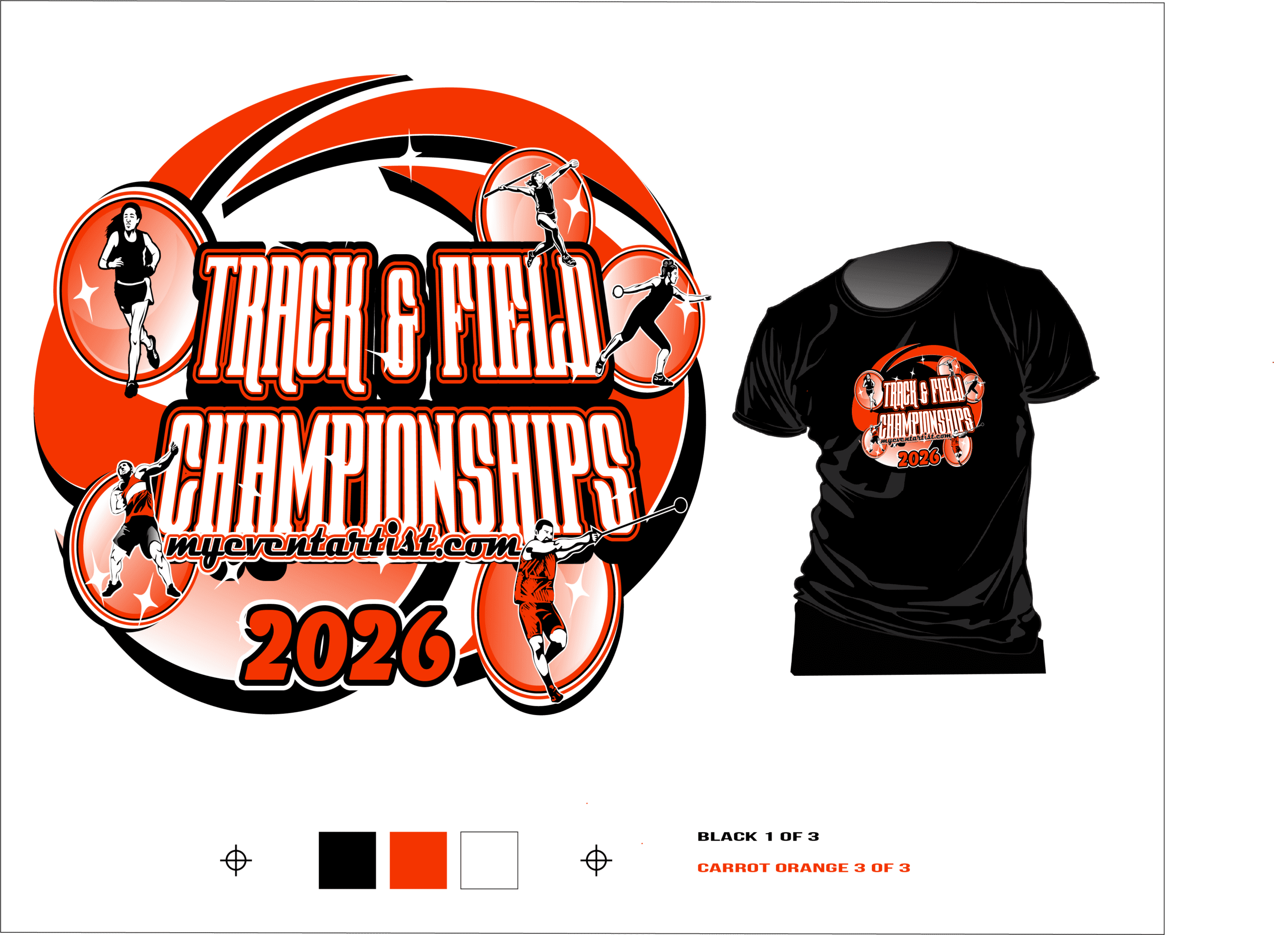 TRACK AND FIELD VECTOR LOGO DESIGN DOWNLOADABLE .AI , .EPS, .SVG, .PDF 2