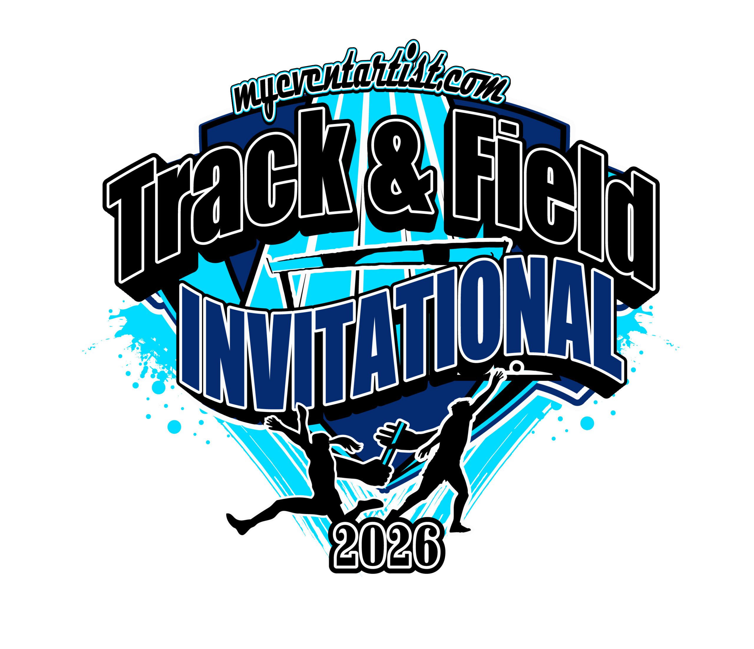 track and field vector logo design invitational 2026 downloadable for print 6