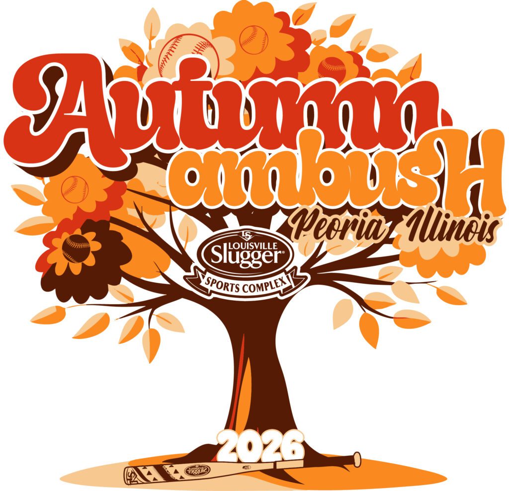 vector logo design for Autumn Ambush 2026 softball event