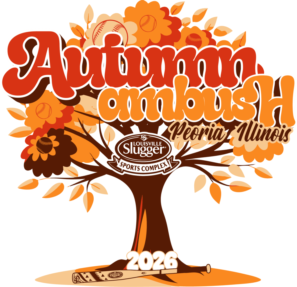 vector logo design for Autumn Ambush 2026 softball event