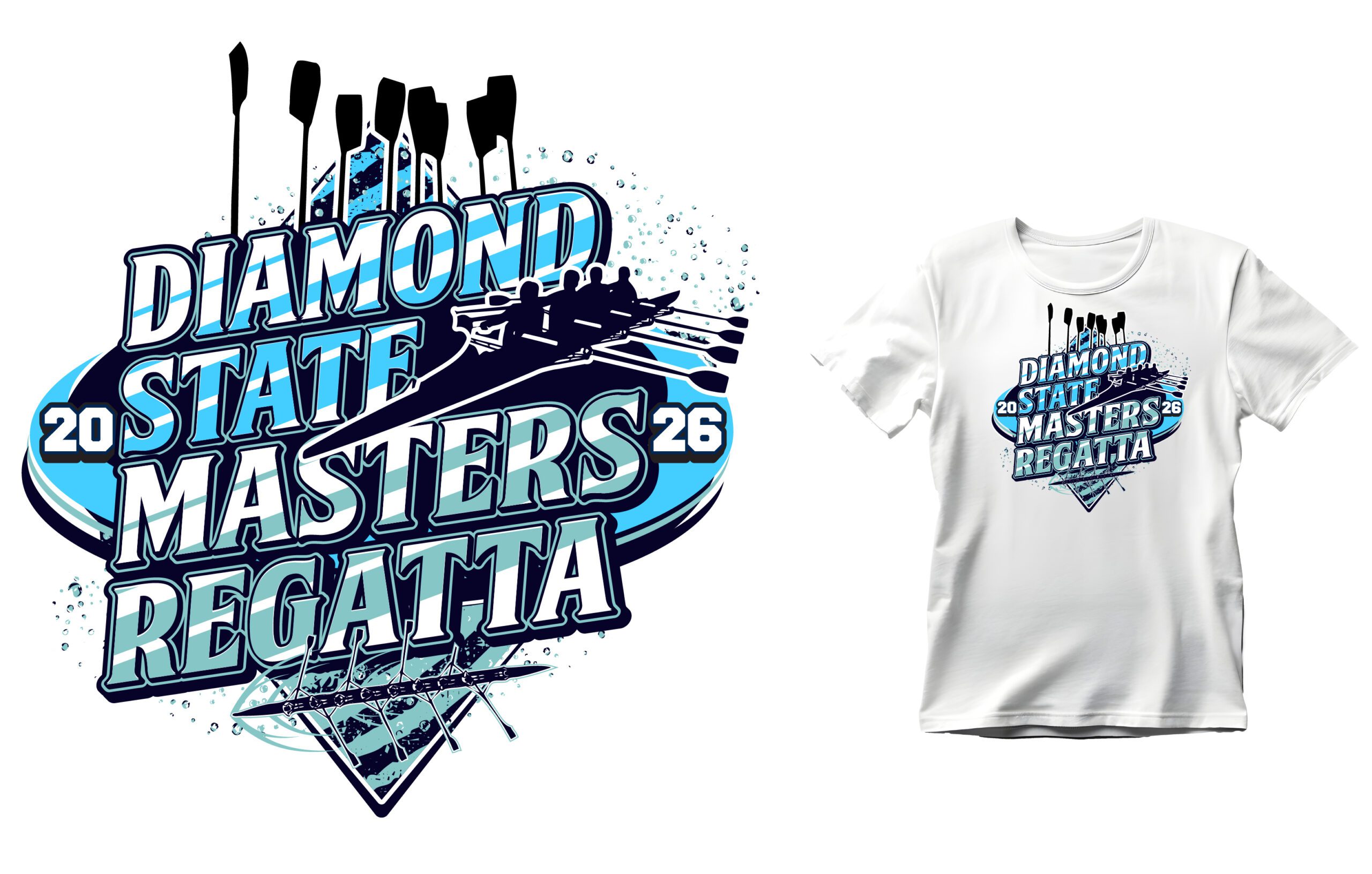 Waves of Legacy: The 2026 Diamond State Masters Regatta Logo That Captures History and Power