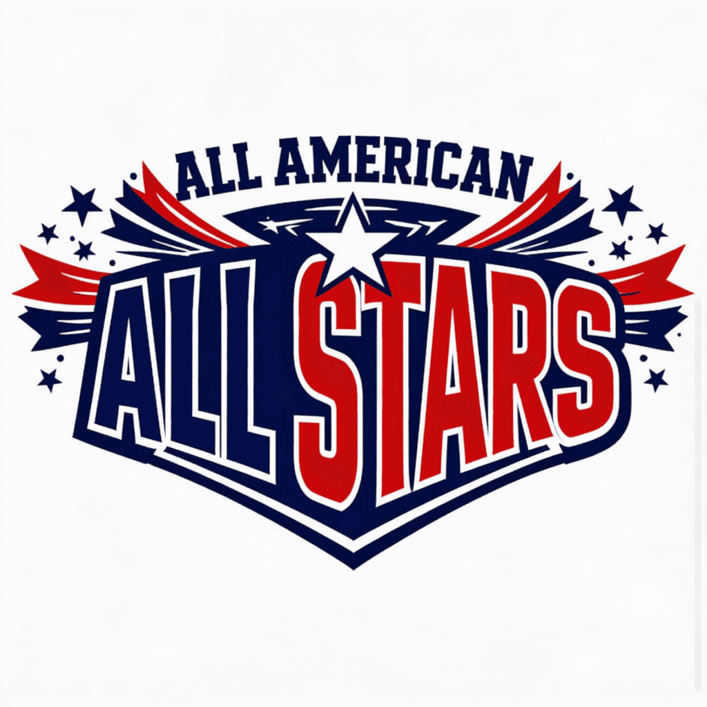 ALL STARS ALL AMERICAN VECTOR LOGO DESIGN