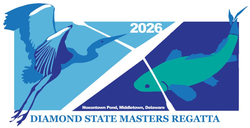 Dive Into Excellence: The Striking 2026 Diamond State Masters Regatta Logo by MYEVENTARTIST
