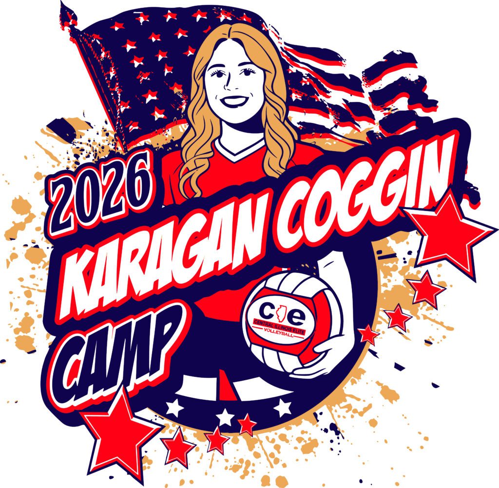 Igniting Team Spirit: Professional Volleyball Camp Logo Design for the 2026 Karagan Coggin Camp by MyEventArtist