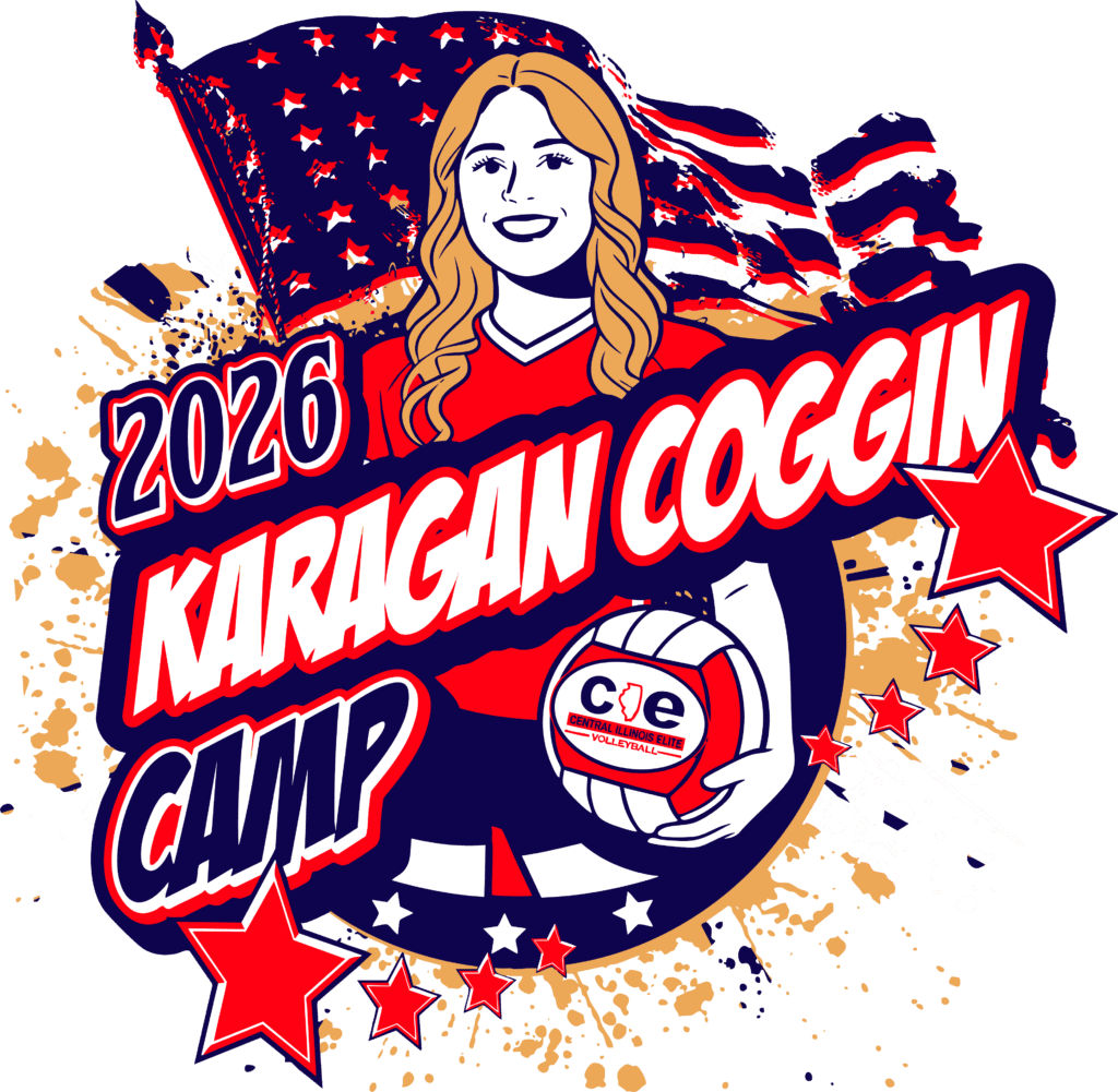 LOGO DESIGN FOR VOLLEYBALL Karagan Coggin Camp CIE event