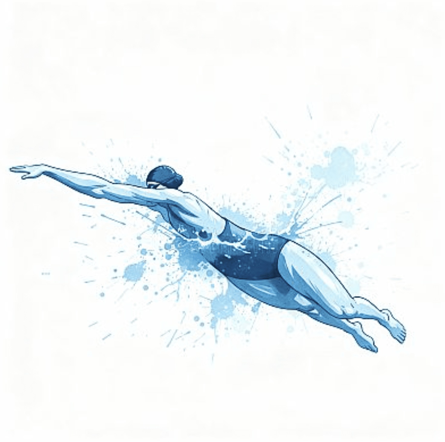 FEMALE SWIMMER VECTOR DESIGN 7