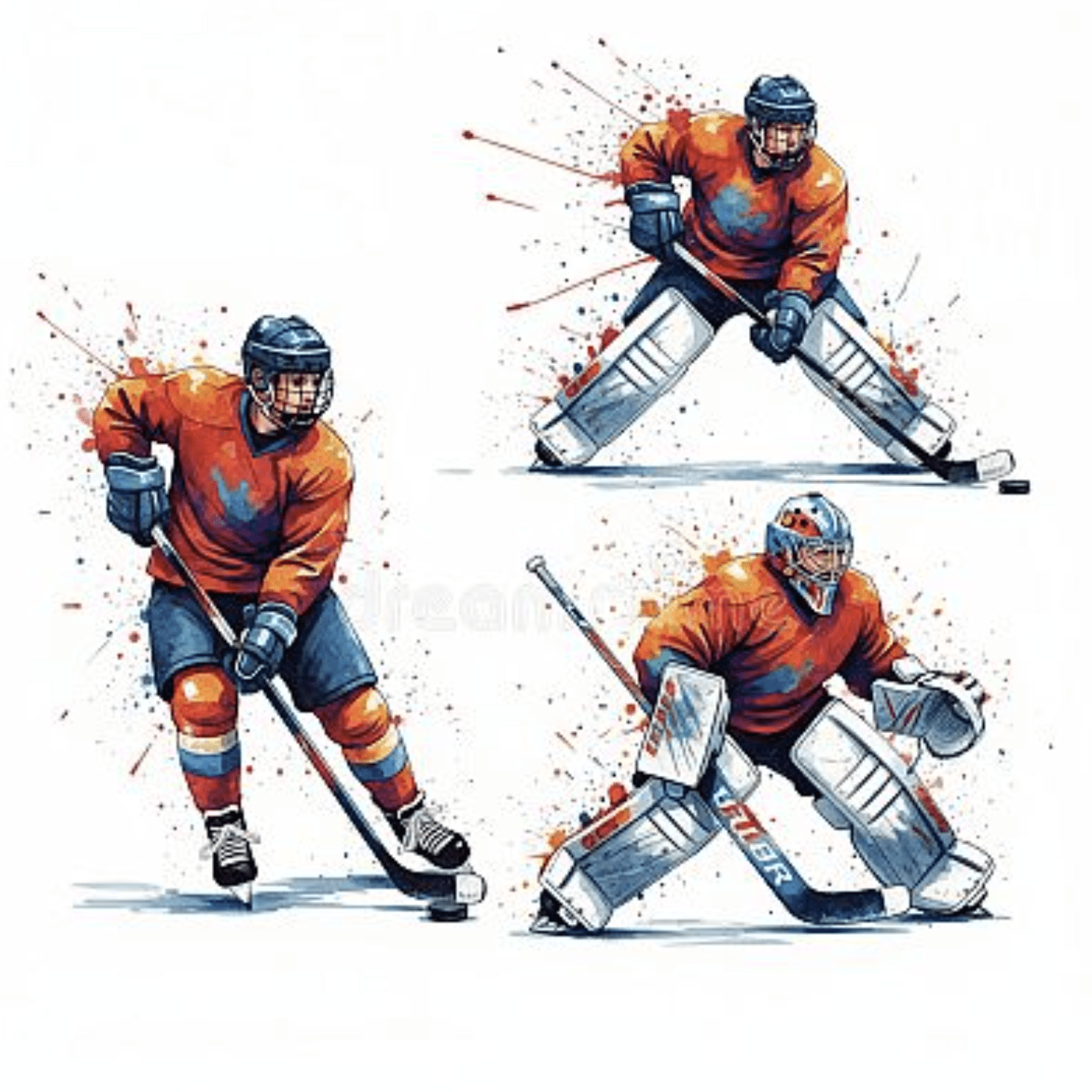 ICE HOCKEY MALE PLAYER VECTOR DESIGN 1