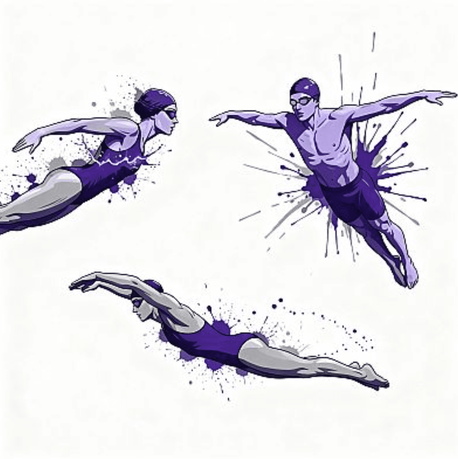 MALE and FEMALE SWIMMER VECTOR DESIGN 1