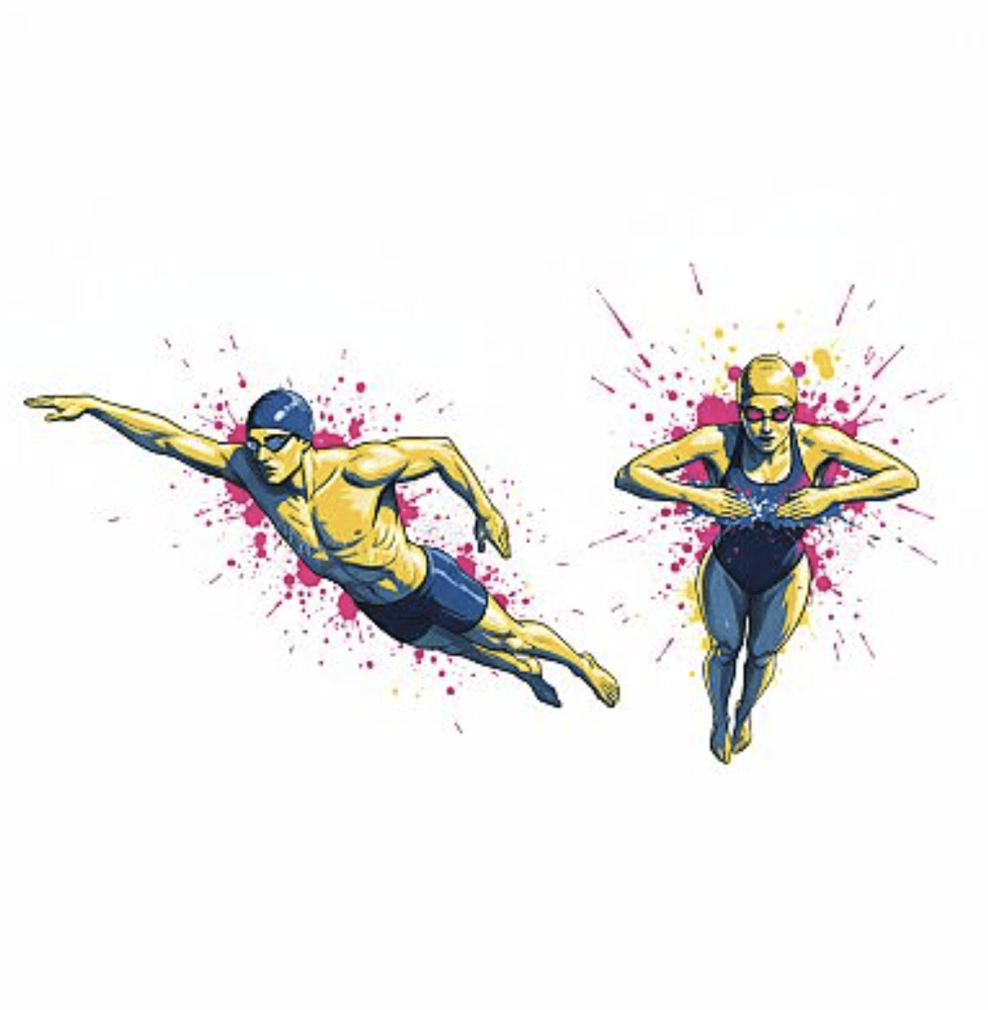 MALE and FEMALE SWIMMER VECTOR DESIGN 4